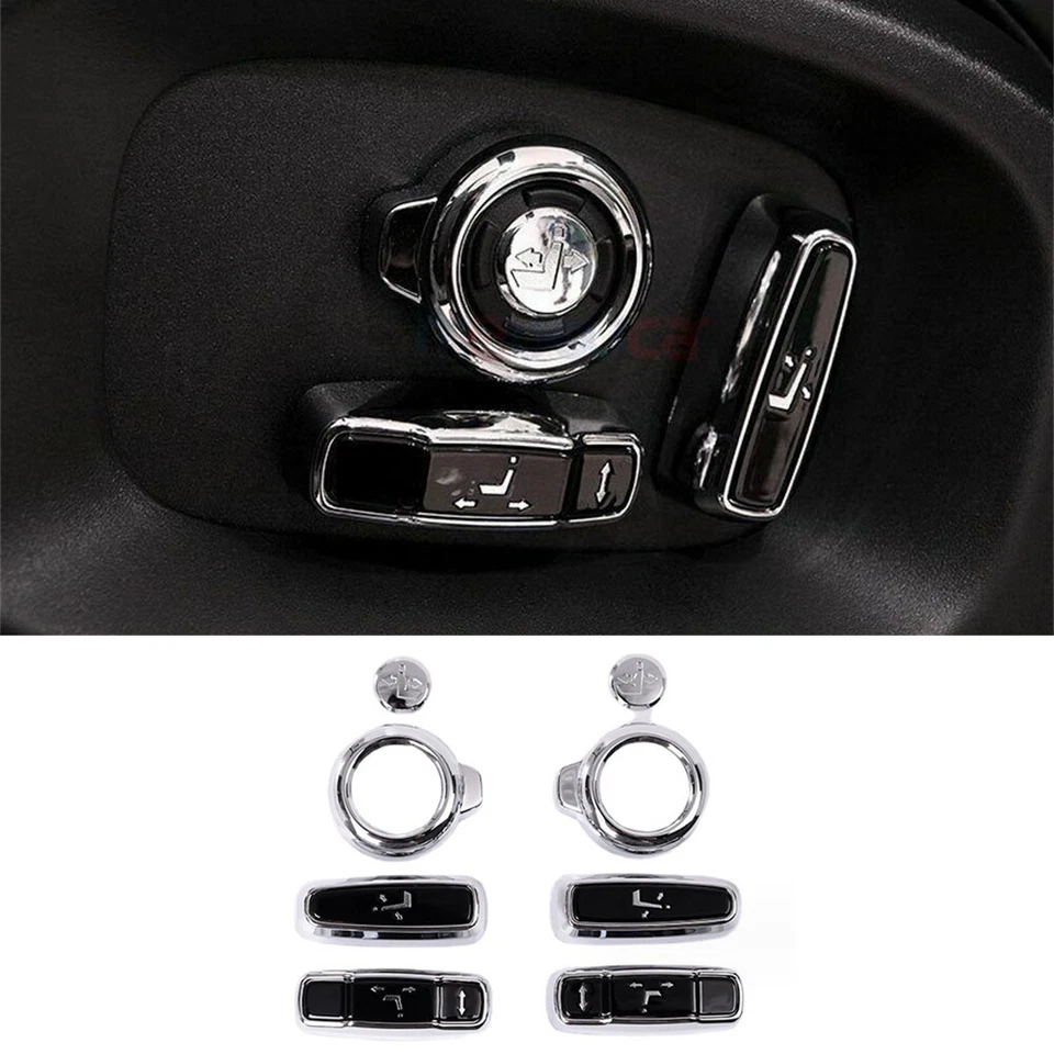 Borde de botón de ajuste de asiento 8xABS para Land Rover Range Rover Sport Vogue 2016-22 Foto 1 de 4