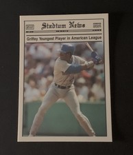 1990 Stadium News Youngest Player in AL Ken Griffey Jr. Seattle Mariners MINT