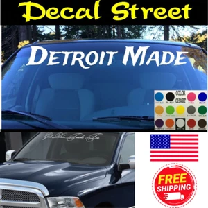 Pegatina para parabrisas hecha en Detroit SUV camión todoterreno 4x4 calcomanía automotriz para automóvil - Imagen 1 de 3