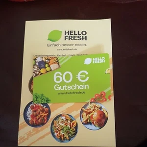 Hello Fresh  Gutschein, 60 € - für Neukunden  - Bild 1 von 2