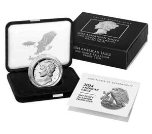 2024 1oz American Palladium Eagle - Picture 1 of 3