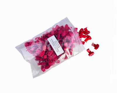 100 ) 3M Scotchlok 905 RED Quick Splice Wire Terminal Connectors 22-18 AWG - Image 1 of 4