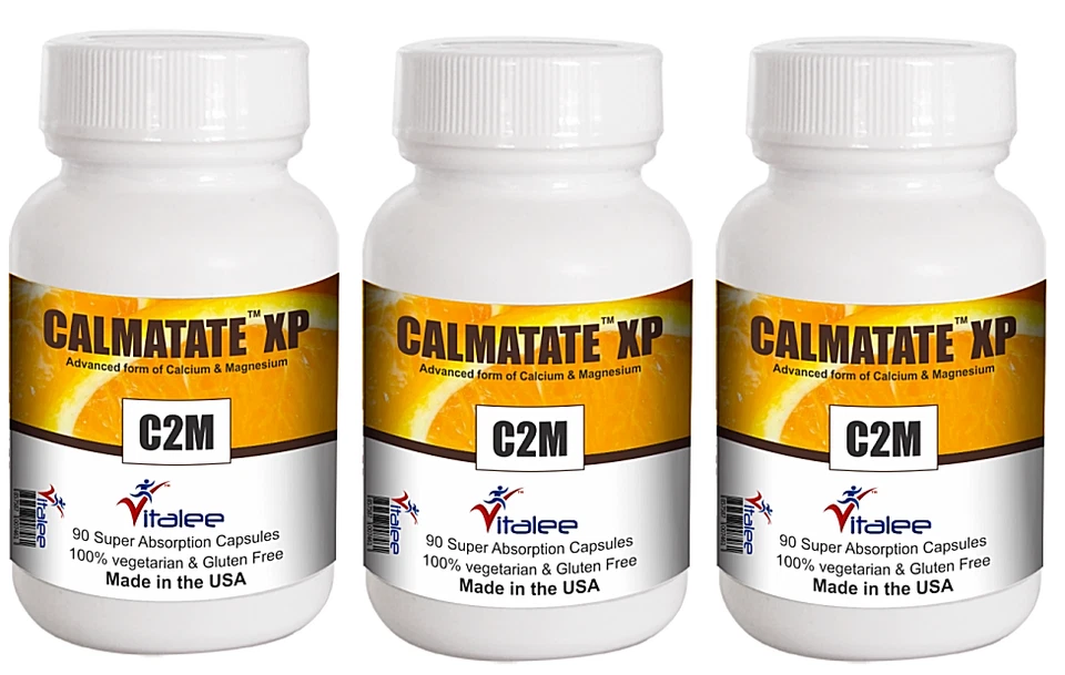  Calmatate XP-Super Absorbent Calcium and Magnesium Family Pack  (3x60ct ) - Image 1 of 3