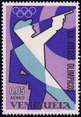 1968 Venezuela SC# C993 - Olympic - Pistol Shooting - M-NH — 第 1/2 张图片
