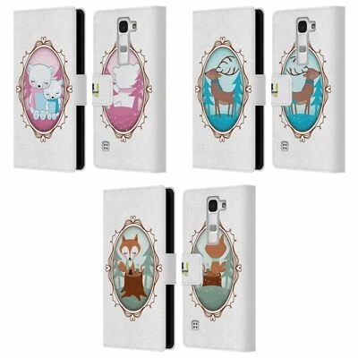 HEAD CASE DESIGNS WINTER ANIMALS LEATHER BOOK WALLET CASE FOR LG PHONES 2 - Image 1 of 4