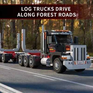 445PCS Amerikanischen Lkw Kopf Bausteine Holz Transport Lkw Auto Modell Bricks - Bild 1 von 12