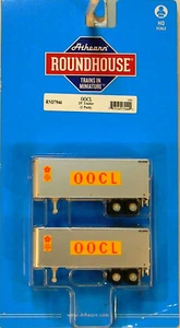 NEW HO Athearn/Roundhouse 7944 25' Trailer OOCL 2 Pk - Picture 1 of 1