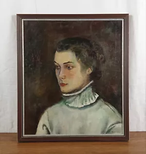 Ritratto di donna, giovane donna, dipinto ad olio originale, artista ucraino Shilov - Foto 1 di 11