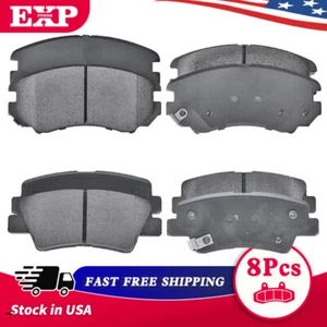 Front and Rear Ceramic Brake Pad For 2010-2013 Kia Soul 2009 2010 Hyundai Sonata - Picture 1 of 5