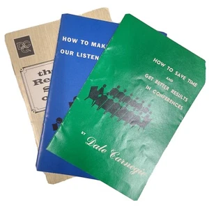 Lot of 3 by Dale Carnegie ~ Self Help Booklets (1960-1970) Clean, VG Condition - Imagen 1 de 7