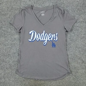 Los Angeles Dodgers Shirt Damen Small grau MLB Baseball Grafik Kurzarm - Bild 1 von 12