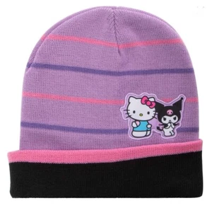 Hello Kitty & Keromi Purple Beanie Hat Youth One Size SHIPS FAST! - Picture 1 of 4