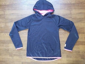 Girls AVIA Black & Pink Breathable Athletic Hooded Hoodie Sweatshirt XL 14 - 16 - Picture 1 of 7