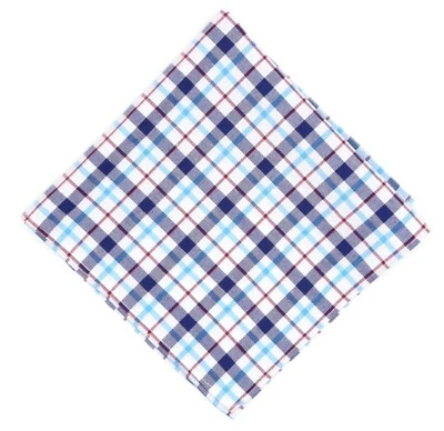 Nordstrom Mens Multicolor Check Pocket Square L37756 - Imagem 1 de 3