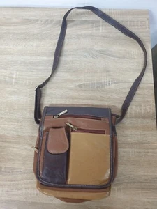 Vintage Brown Patent Leather Crossbody Bags - Picture 1 of 7