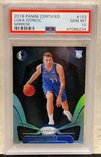 LUKA DONCIC 2018 Panini Certified MIRROR RC PSA 10 GEM MINT ! LOW POP, 19 !
