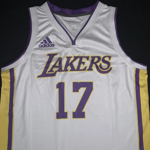 Jeremy Lin Los Angeles Lakers #17 White Alternate Screenprinted Replica Jersey S Cover