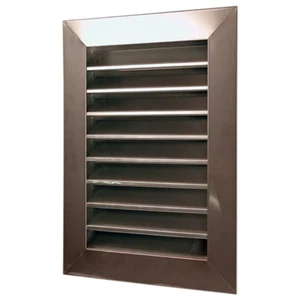Stainless Steel Louvered Gable End Vent - Picture 1 of 21