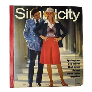 1972 April Simplicity Spring Catalog Sewing Pattern Store Counter Book Fashion - Picture 1 of 16
