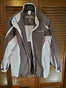 FREE COUNTRY RADIANCE Athletic Size Large Hooded Ski Coat Jacket Brown Pink Tan - Picture 1 of 8