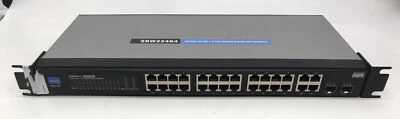 Cisco Linksys SRW224G4 V1.1 - 24x 10/100 + 4 Port Gigabit Switch Webview - Image 1 of 4