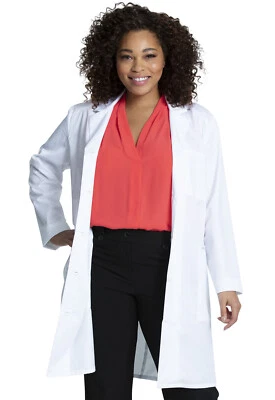 White Cherokee Project Lab Womens 37" Lab Coat CK421 WHT - Image 1 of 4