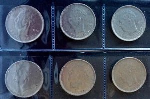 LOT de 6 monnaies différentes - 5 Francs 1936 FR+VL et 1937 FR position A/B  (2) - Picture 1 of 2