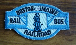 old Boston and Maine Rail Bus Railroad Patch - Picture 1 of 2