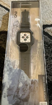 CYLO Resistente Armadura Gris Activa Correa de Goma Estuche Protector para Apple Watch Foto 1 de 3