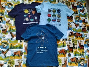Gap Kids Lot of 3 PCS Cotton SCIENCE Tees T-Shirts Boys Size Youth XXL - Picture 1 of 3