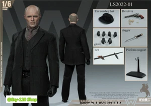 Long San LS2022-01A 1/6 Man in Black Ed Harris Collectible Action Figure Model - Picture 1 of 11