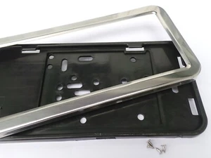 Neu Für Suzuki Swift VII H/B 2023-… 2x Kennzeichenhalter Edelstahl - Bild 1 von 5