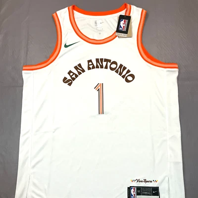 New Nike Victor Wembanyama San Antonio Spurs City Swingman Jersey Sz XL $120 - Image 1 of 4