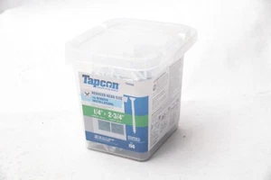 Tapcon Betonschraubanker 150 Stück 1/4" x 2-3/4' reduzierte Kopfgröße weiß HSL - Bild 1 von 4