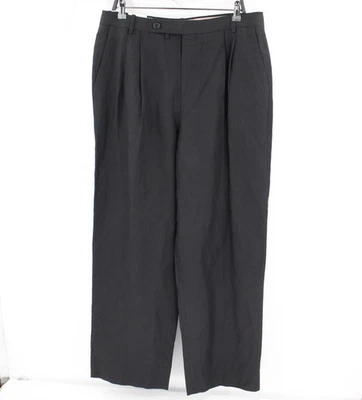 Pantalones de charco Banana Republic para hombre 34 lino relajado pierna ancha plisado tiro alto nuevos con etiquetas Foto 1 de 4