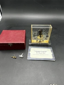 Trans Clock The Wonder Week 8-day Office Table Clear Glashütte Manfred Szyszka - Picture 1 of 12