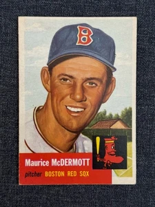 1953 TOPPS BASEBALL CARD #55 MICKEY McDERMOTT BOSTON RED SOX EX-EXMT - Picture 1 of 2