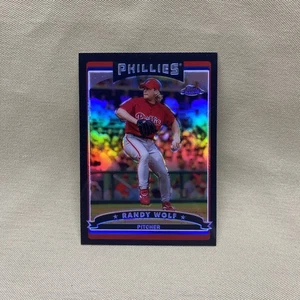 2006 Topps Chrome Black Refractor /549 Randy Wolf #74 Phillies 🔥 - Picture 1 of 2