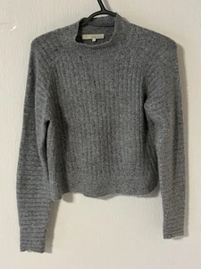 Monk & Lou Woman’s Knitted Pullover Sweater Cozy 52% Acrylic Grey Size X-Small - Bild 1 von 7