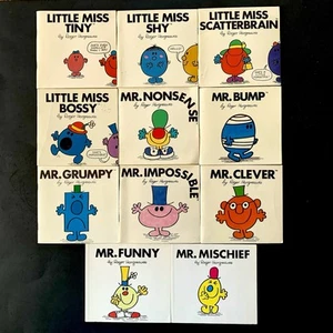 Vintage Mr Men und Little Miss Buch 11 Stück Roger Hargreaves Taschenbuch *LESEN* - Bild 1 von 15