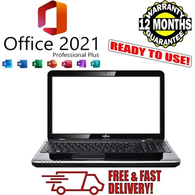 Fujitsu LifeBook AH531 Windows 10 MS Office i5 8GB 128GB SSD CHEAP 15.6" Laptop - Image 1 of 4