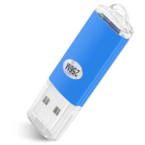 256 MB USB 2.0 Flash U-Disk Blau F3G45737 - Afbeelding 1 van 7