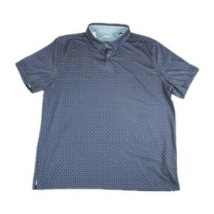 Rhone XXX Performance Polo Square Geometric AOP Herren 2XL Navy Blau  - Bild 1 von 10
