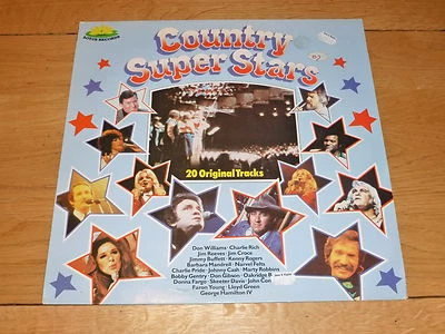 COUNTRY SUPER STARS - 1979 UK 20-track compilation LP - Image 1 of 4