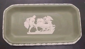 Bandeja de baratija con forma rectangular de jaspe verde Wedgwood - Imagen 1 de 3