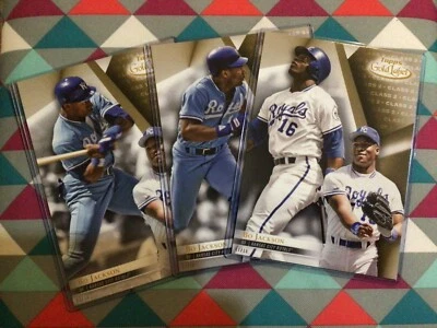 Bo Jackson #51 Royals HOF all 3 classes lot 07/10 made 2018 Topps Gold Label 5x7 - Image 1 of 4