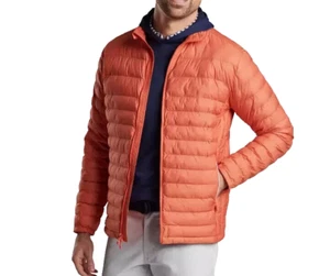 PETER MILLAR Golf ALL COURSE JACKET Men's XL Burning Sunset Orange - Picture 1 of 13