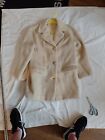 Stunning,Vintage, White 100% Luxury Mohair Wool jacket.Made in England.