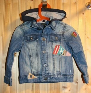 IKKS hooded jean jacket for toddler boys size 3T (94 cm) - Picture 1 of 4