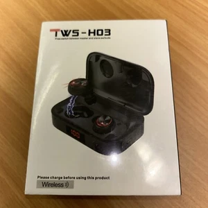 TWS H03 Cuffie Bluetooth In-Ear Nero Spedizione Gratuita SIGILLATE NUOVE WIRELESS - Foto 1 di 5